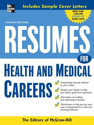 cover image of Resumes for Health and Medical Careers